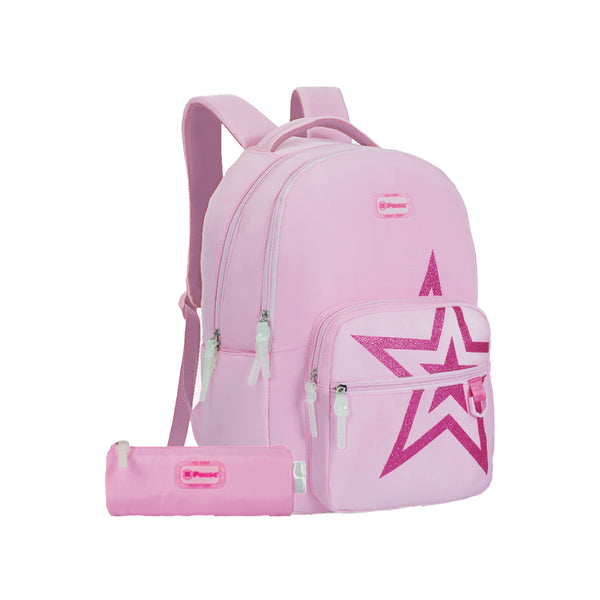 pause super star Backpack school 2025 design with pen pouch