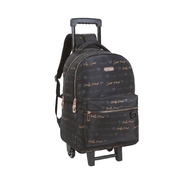 pause lovely B trolley Backpack school 2025 design with pen pouch